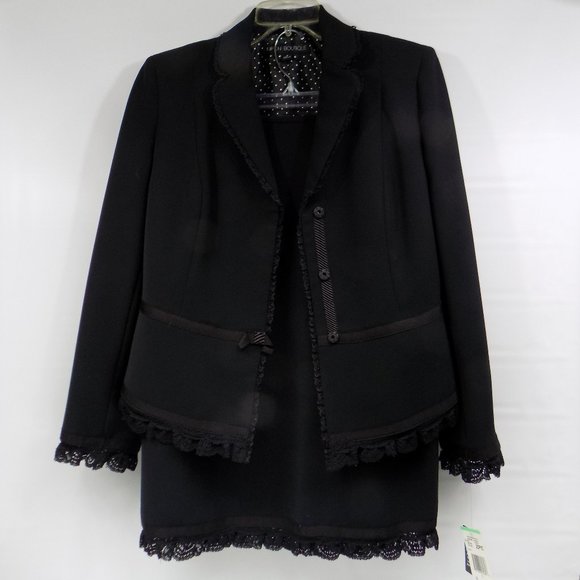 Nipon Boutique Jackets & Blazers - Nipon Boutique "Garden Oasis" 2-Piece Business Suit Black Size 8 NWT